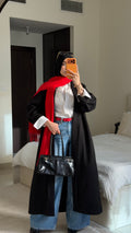Long Line Cardigan-Black