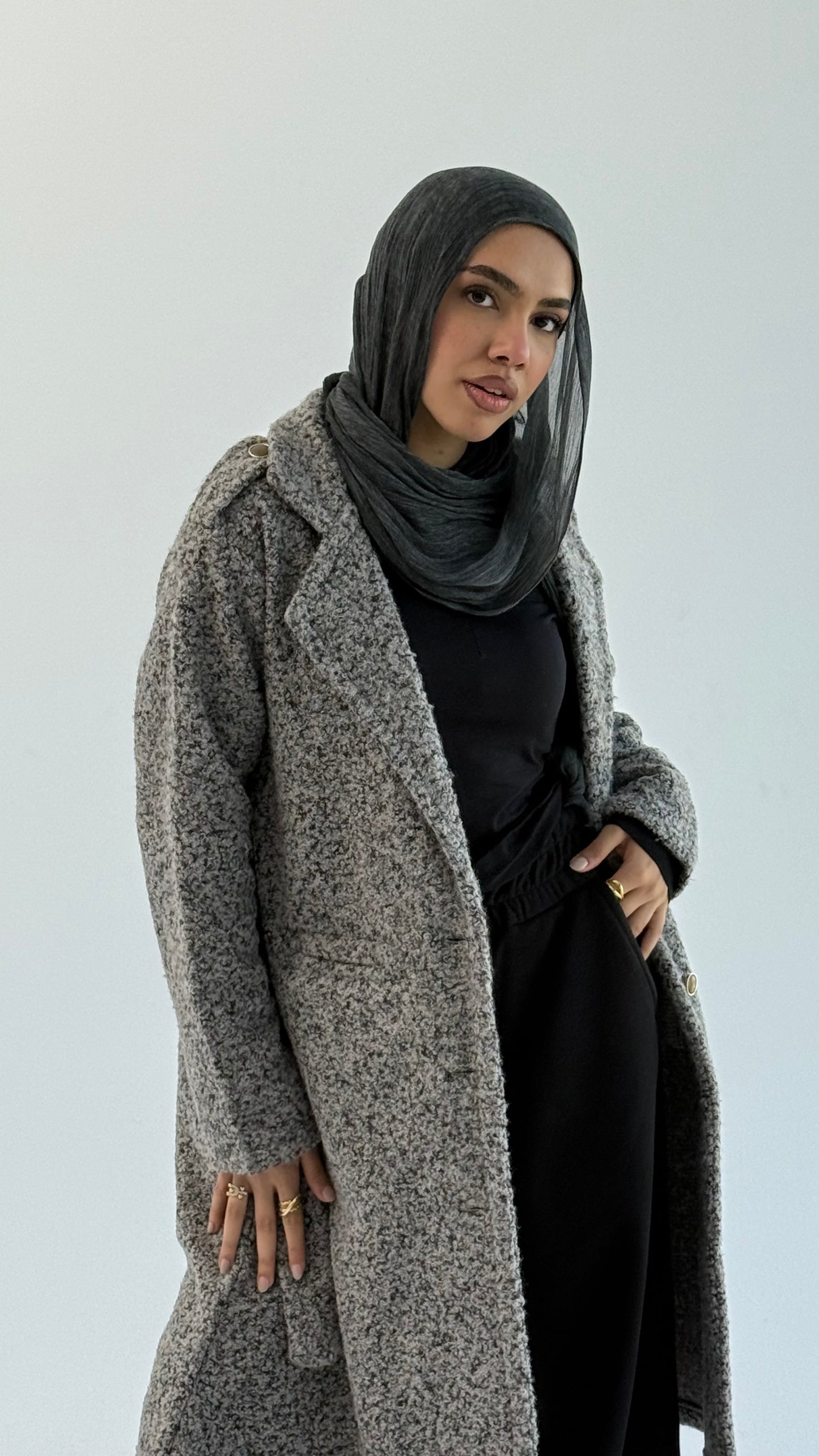 Fluffy Dream Coat - Gray