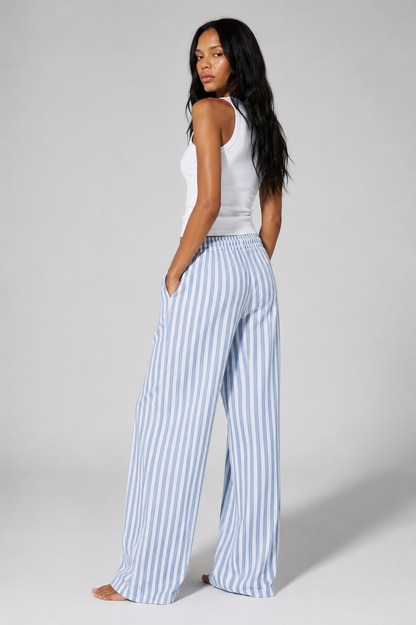 Dolce Stripe Pants - Blue
