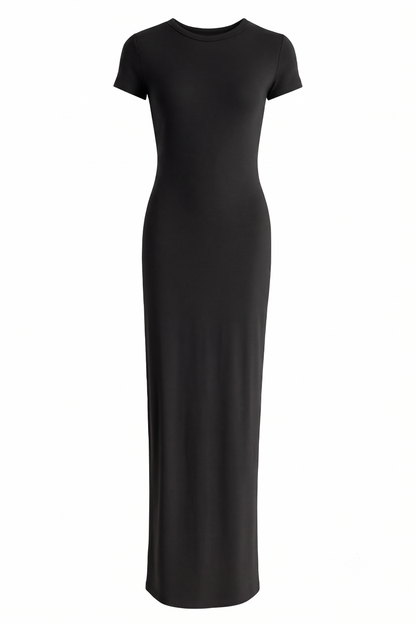 Short sleeves basic dress