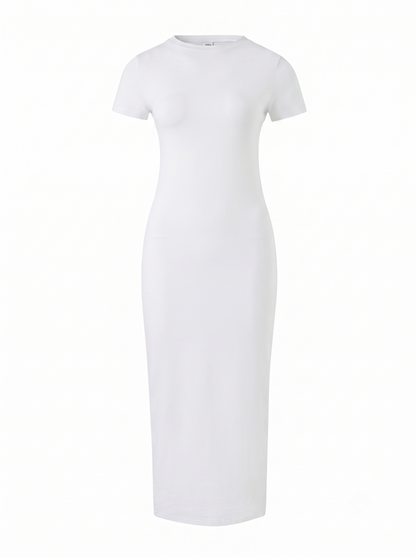 Short sleeve basic dress