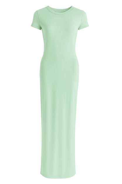 Short sleeves basic dress