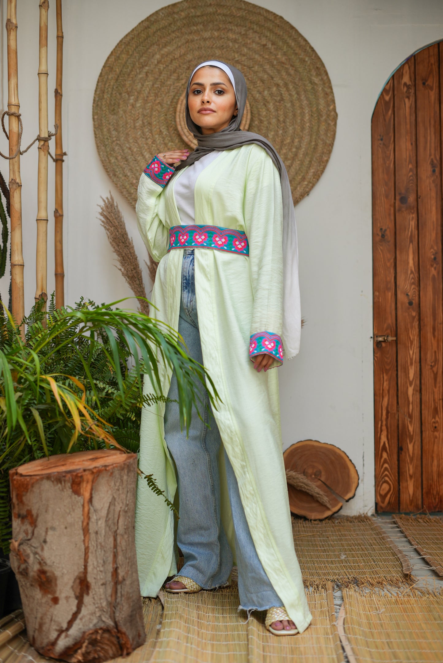 zahra linen kaftan