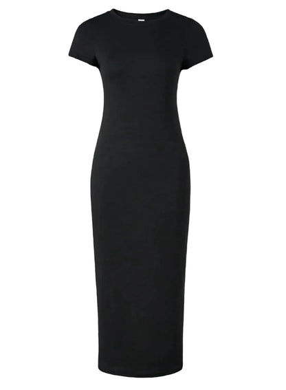 Short sleeve basic dress