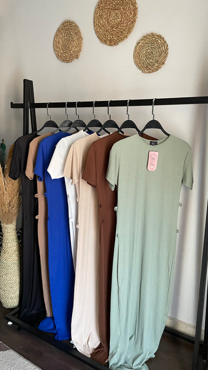 Short sleeve basic dress