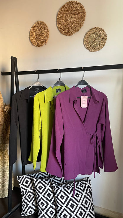 Wrap blouse
