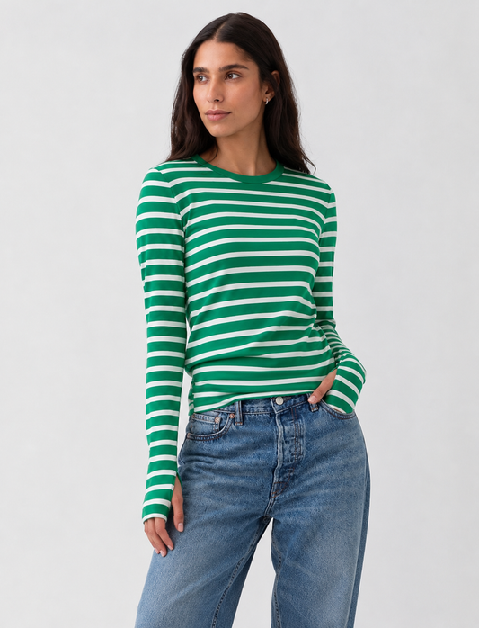 Striped Top - Green