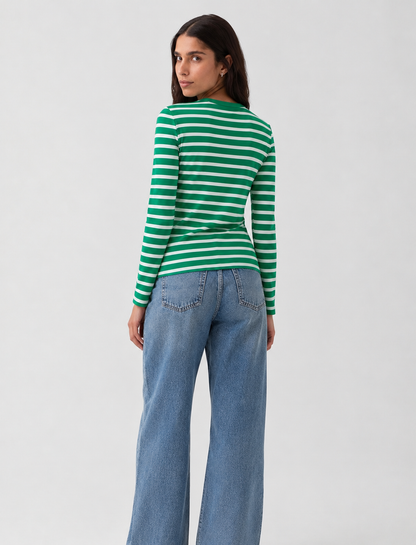 Striped Top - Green